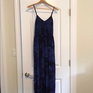 Rebecca Taylor blue marble Maxi dress